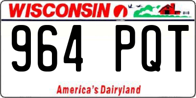 WI license plate 964PQT