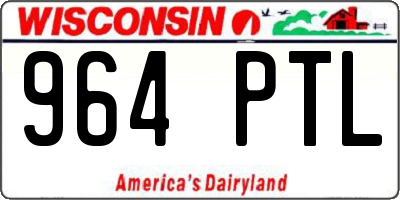 WI license plate 964PTL
