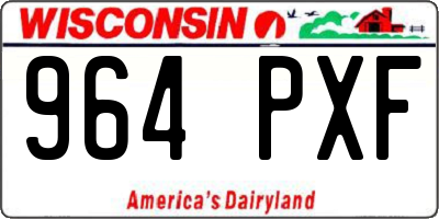 WI license plate 964PXF