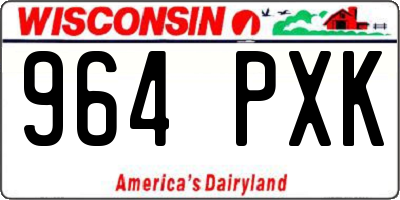 WI license plate 964PXK