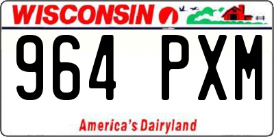 WI license plate 964PXM