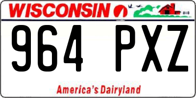 WI license plate 964PXZ