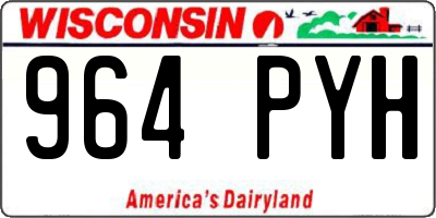 WI license plate 964PYH