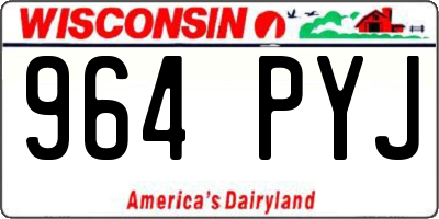 WI license plate 964PYJ
