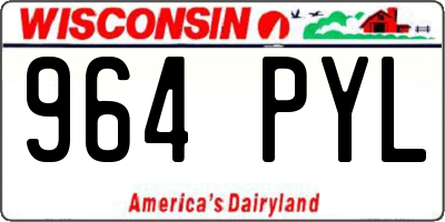 WI license plate 964PYL