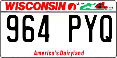 WI license plate 964PYQ