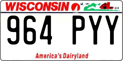 WI license plate 964PYY