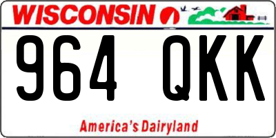 WI license plate 964QKK