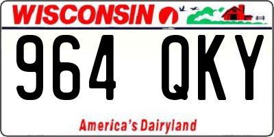 WI license plate 964QKY