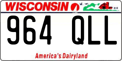 WI license plate 964QLL