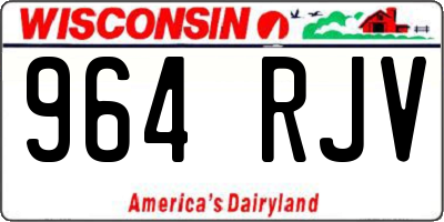WI license plate 964RJV