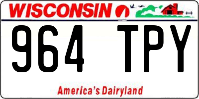 WI license plate 964TPY