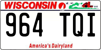 WI license plate 964TQI