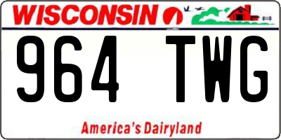 WI license plate 964TWG