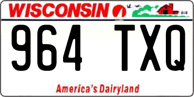 WI license plate 964TXQ