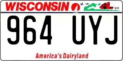 WI license plate 964UYJ