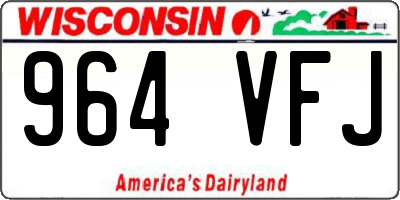 WI license plate 964VFJ