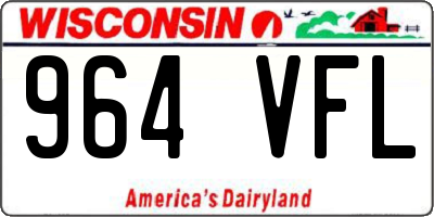 WI license plate 964VFL