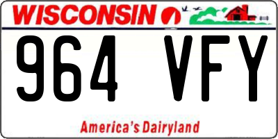 WI license plate 964VFY