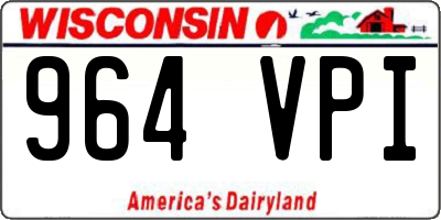 WI license plate 964VPI