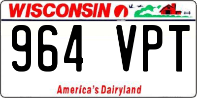 WI license plate 964VPT
