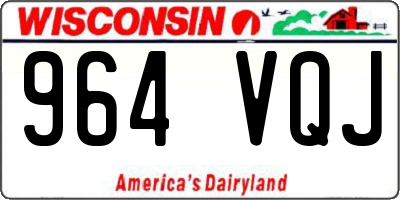 WI license plate 964VQJ