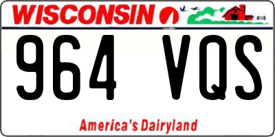 WI license plate 964VQS