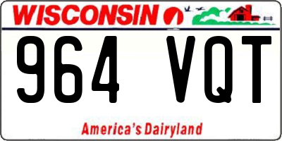 WI license plate 964VQT