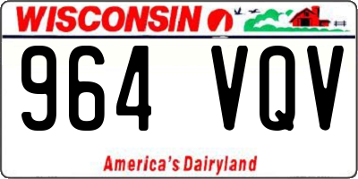 WI license plate 964VQV