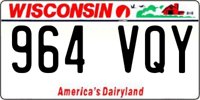 WI license plate 964VQY