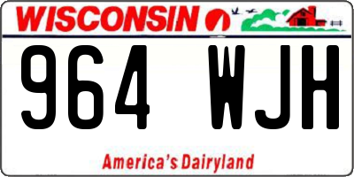 WI license plate 964WJH