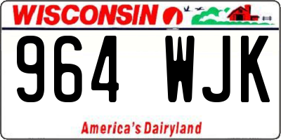 WI license plate 964WJK