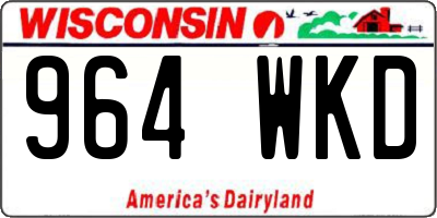 WI license plate 964WKD