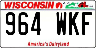 WI license plate 964WKF