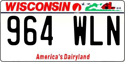 WI license plate 964WLN