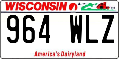 WI license plate 964WLZ