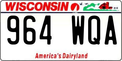 WI license plate 964WQA
