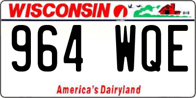WI license plate 964WQE