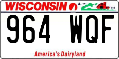 WI license plate 964WQF