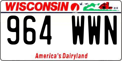 WI license plate 964WWN