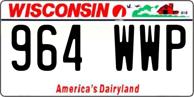 WI license plate 964WWP