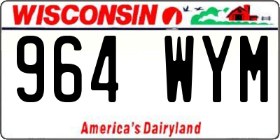 WI license plate 964WYM