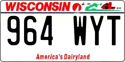 WI license plate 964WYT