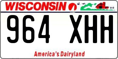 WI license plate 964XHH