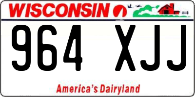 WI license plate 964XJJ