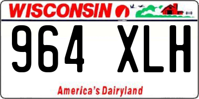 WI license plate 964XLH