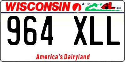 WI license plate 964XLL