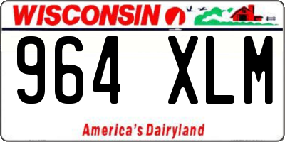 WI license plate 964XLM