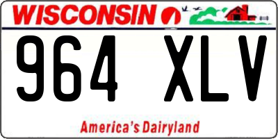 WI license plate 964XLV