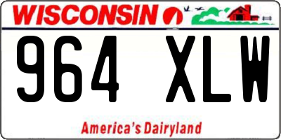 WI license plate 964XLW
